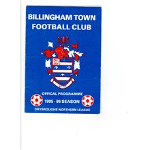 Billingham Town v Crook Town 1985 football programme