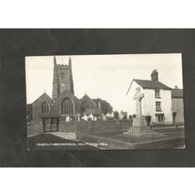 Postcard Devon Chulmleigh Church and War memorial Chapman 17541
