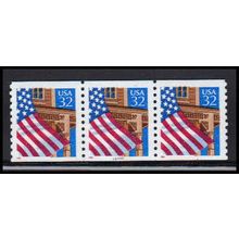 2913v 32c U.S. Flag Over Porch Very Fine MNH LGG PNC 66666/3 PA3496