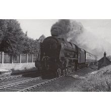 Royal Scot 46152 Train at Mancunian between Styal & Wilmsow Station Postcard