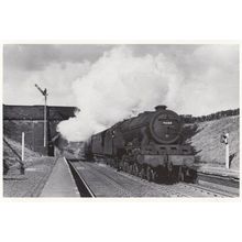 Queen Victoria Royal Scot 46160 at Adlington in 1951 Train Railway Postcard