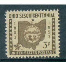 1018 3c Ohio Fine MNH MA0110