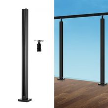 Glass Clamp, 35.83" Height Glass Railing Bracket for 0.39 "-0.47 " Thickness...