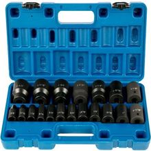 Impact Socket Set 1/2 Inches 19 Piece Impact Sockets, Standard Socket Assort...
