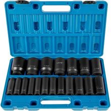 Impact Socket Set 1/2 Inches 19 Piece Impact Sockets, Deep Socket, 6-Point S...