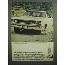 1966 Champion Spark Plugs Ad - AMC Rebel SST