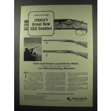 1966 Ithaca SKB Shotgun Ad - Great New Doubles