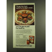 1975 Minute Rice and Hunt's Tomato Sauce Ad