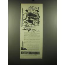 1953 Ozite Carpet Cushion Ad - The most walked on carpet cushion in the world