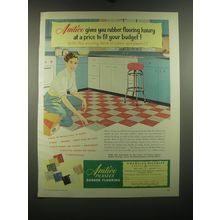 1953 American Biltrite Amtico Plastex Rubber Flooring Advertisement