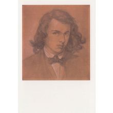 Dante Gabriel Rossetti Poetry Book Author Painting Postcard