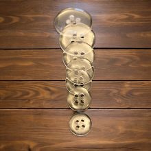 Clear Round Transparent Plastic 4 Hole Buttons Sewing Knitting Diy 9mm To 20mm