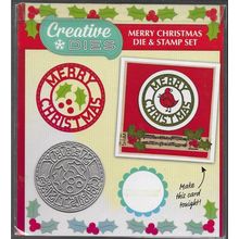 Creative Dies. Merry Christmas Die. Die Cutting Cardmaking Scrapbooking Crafts