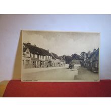 VILLAGE SHOPS, LACOCK, WILTSHIRE. unused antique postcard Borough series =