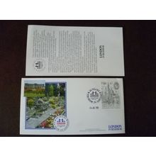 1988 GB 25 Years Tourism in London Bloom Covercraft Cover bridge garden cancel