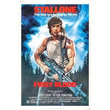 First Blood (1982)_1 Movie Film Poster Canvas iconic design