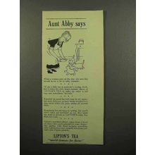 1941 Lipton's Tea Ad - Aunt Abby Says