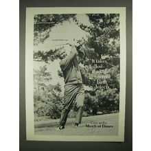 1973 March of Dimes Ad w/ Arnold Palmer