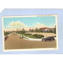 New Jersey Perth Amboy South Parkway Street Scene Intersection w/Old Cars~1490