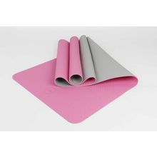 2 Tone TPE Premium Yoga Mat[ Pink/Gray ]