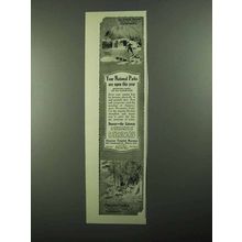 1918 Denver Tourist Bureau Ad - Your National Parks