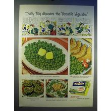 1950 Birds Eye Frozen Green Peas Ad - Thrifty Tilly