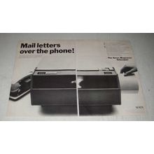 1966 Xerox Magnavox Telecopier Ad - Mail Letters Over the Phone!