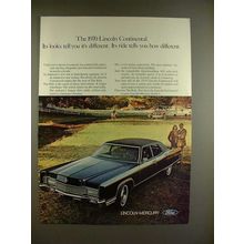 1970 Lincoln Continental Car Ad - Tell You Different