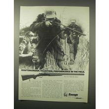 1979 Savage Fox Side-By-Side Shotgun Ad - Tradition