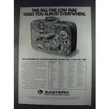 1980 Eastern Airlines Ad - This Fall One Low Fare