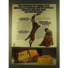 1980 Gaines Top Choice Dog Food Ad - New Improved