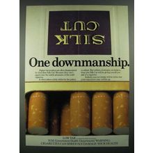 1980 Silk Cut Cigarettes Ad - One Downmanship