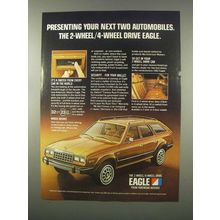 1982 AMC Eagle Car Ad - Your Next Two Automobiles