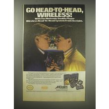 1990 Acclaim Double Player System Ad - Go head-to-head, wireless