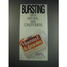 1991 Jergens Vitamin E & Lanolin Skin Conditioning Bar Ad