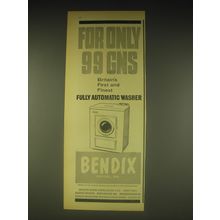 1962 Bendix Model DR Automatic Washer Ad - For only 99 Gns