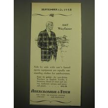 1958 Abercrombie & Fitch Wayfarer Sports Coat Advertisement