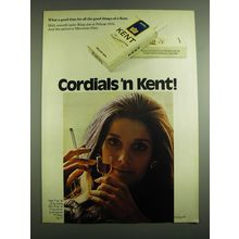 1971 Kent Cigarettes Advertisement - Cordials 'n Kent