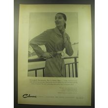 1949 Celanese Sherbrooke Raincoat and Umbrella Ad - two-part harmony
