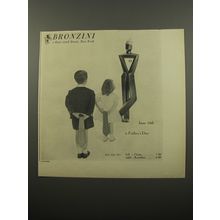 1950 Bronzini Giotto and Acanthus Ties Advertisement - photo by John Rawlings