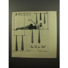 1950 Bronzini Ties by Brooke Cadwallader Advertisement - photo by John Rawlings