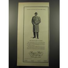 1950 Rogers Peet Scotch Mist Cheviot Overcoat Advertisement - Hand Tailored