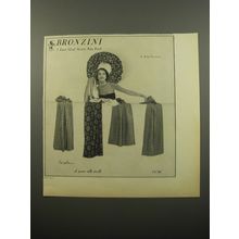 1950 Bronzini Scarfs Advertisement - photo by John Rawlings