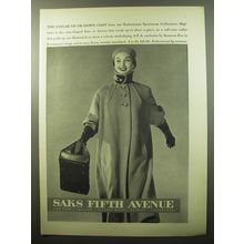 1950 Saks Fifth Avenue Forstmann Coat by Seymour Fox Advertisement