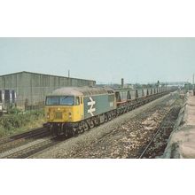 Class 56 Train no 56092 at Knottingly Station in 1981 Postcard