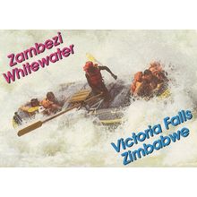 Rubber Dinghy Capsize Zimbabwe Victoria Falls Africa Postcard