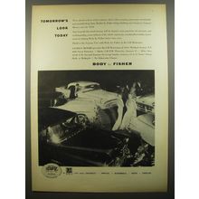 1954 GM Body by Fisher Ad - Tomorrow's look today