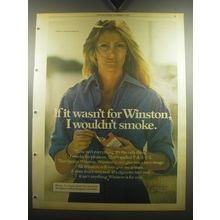 1974 Winston Cigarettes Ad - If it wasn't for Winston, I wouldn't smoke