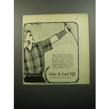 1957 Galey & Lord Alfred of New York Shirt Advertisement