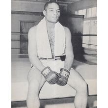 Zora Folley American Heavyweight Boxer Giant Old Training Photo